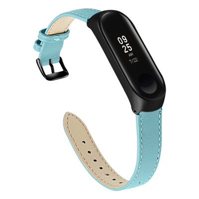 

ECSEM Leather Band for Xiaomi Mi Band 3 Mi 4 Bracelet Slim Sport Bands Strap for Xiaomi Mi Band 3 Accessories