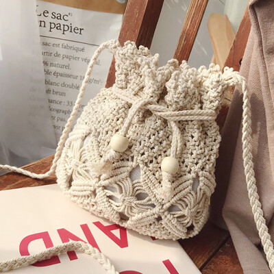 

Tailored Woman Solid Color Weave Shoulder Bags Ladies Trendy Beach Leisure Crossbody Bags