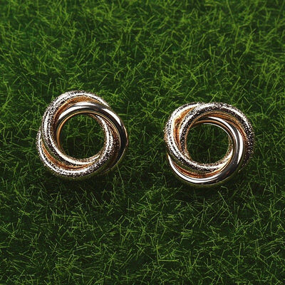 

Minimalist Polycyclic Splicing Metal Earrings for Women Europe&America Vintage Round Tube Charm Stud Earring Party Jewelry