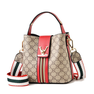 

Shoulder bag handbags new PU leather foreign trade ladies bucket bag fashion soft bag Messenger bag handbag female