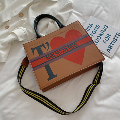 

Autumn new womens bag 2019 Korean version of the new printed tote bag retro large capacity shoulder shopping bag bag
