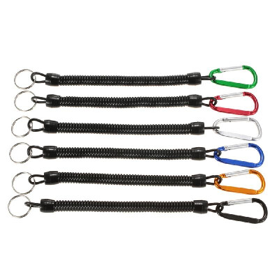 

6PCS Fishing Coiled Lanyards Boating Fishing Ropes Tackle Fish Tools