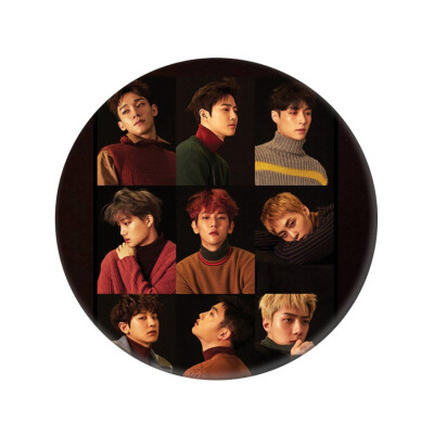 

Korean KPOP EXO Album KOKOBOP Brooch Pin Badge Accessories For Clothes Hat Backpack Decoration