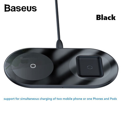 

Baseus thin 18W Max 2 in 1 Wireless Charger For Phones&Pods wireless charger for iPhone X Huawei Samsung OPPO ViVo