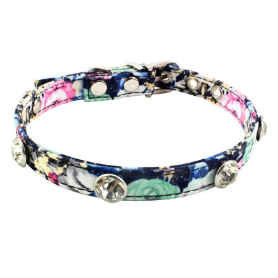 

Dog Collar With Bell Collar For Cats Flashing Rhinestone Kittens Pet Collars Shiny Adjustable Collars Pet Lead Supplies