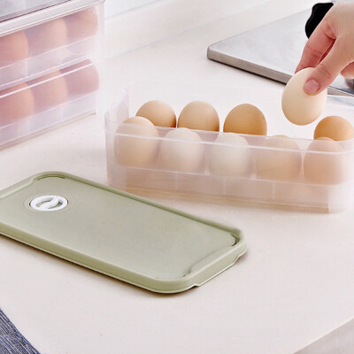 

Toponeto Single Layer Refrigerator Food 10 Eggs Airtight Storage container plastic Box