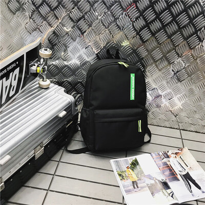 

Bi-shoulder bag male couple crash color printed backpack schoolboy bag ins super fire backpack personality leisure trip