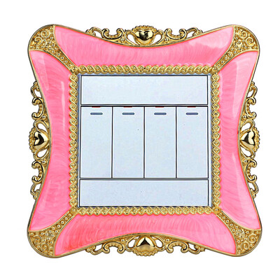 

Gobestart Home Switch Cover Square Shape Switch Wall Light Socket Stickers Room Decor GN