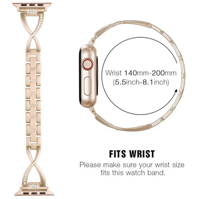 

〖Follure〗Metal Wristband Replacement Strap Bracelet for Apple Watch Bands 38mm40mm