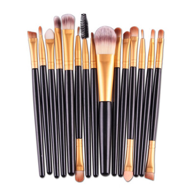 

15 Pcsset Women Foundation Eyeshadow Eyeliner Lip Brand Make Up Eye Brushes Set Professional Cosmetic Makeup Brush
