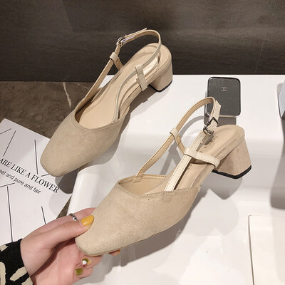 

The sandal womens rough&summer fashion the low heel&the fairy wind soft shoes