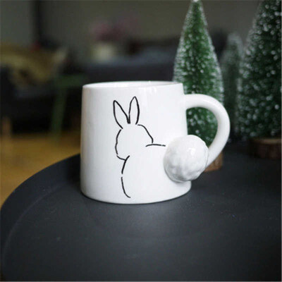 

WANMU Cat tail dog tail rabbit tail mug water glass fashion personality 10644