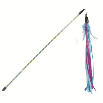 

Interactive Pet Catcher Toys Teaser Wand Toy Interactive Pet Catcher Toys Teaser Wand Toy Durable Rod Long Colorful Ribbon