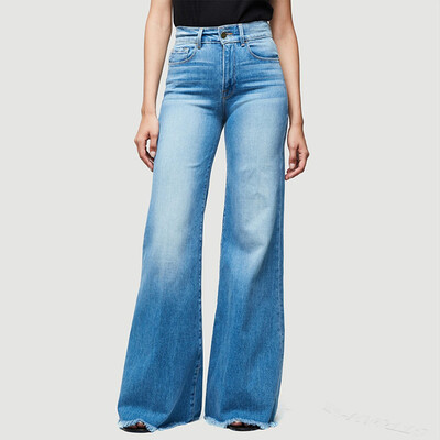 

〖Follure〗Womens Fashion High Waist Pocket Wide Leg Jeans Sexy Wide Leg Pants