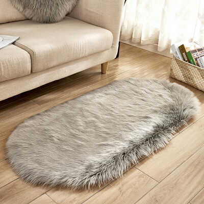 

Faux Sheepskin Fur Area Rugs Soft Fluffy Wool Carpet Bedroom Living Room Mat New