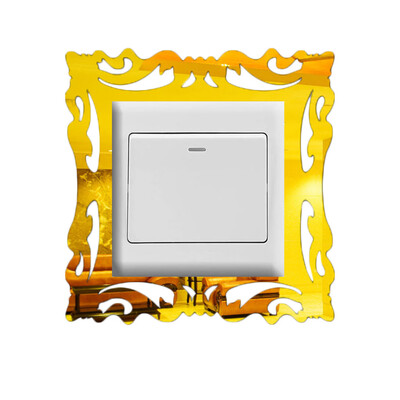

Toponeto 1PC Switch Sticker Home Decor Wall Mirror Style Photo Frames For Shop Switch