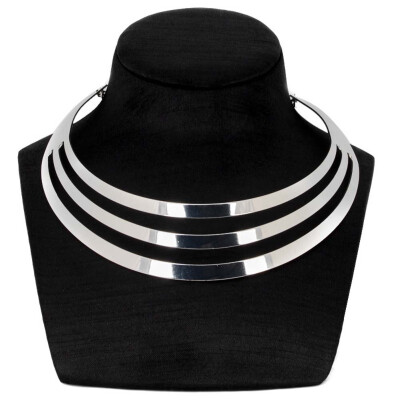 

Fashion Hollow Metal Necklace Hyperbole Simple Detachable Collar Accessories