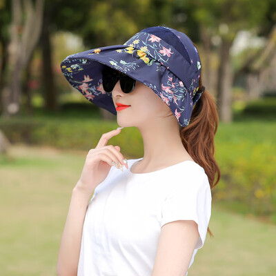 

Sunhat Female Sunscreen Outdoor Summer Korean Hat Sunshade Hat Anti-ultraviolet Folding Fashion Beach Hat