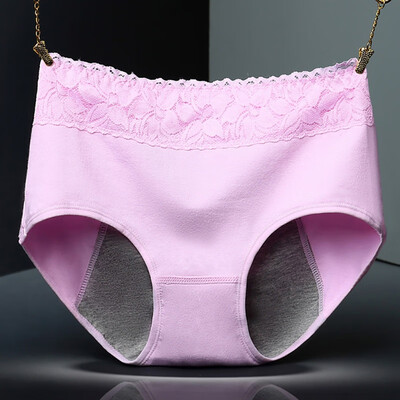 

Female Physiological Pants Cotton Health Seamless Briefs Waist Warm Leak Proof Menstrual Women Underwear Period Panties 2019