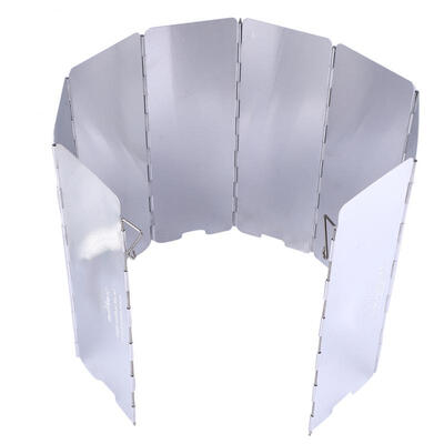 

Greensen 8pcs Foldable Stove Windshield Outdoor Camping Accessory Picnic BBQ Cooking Gas Wind Shield