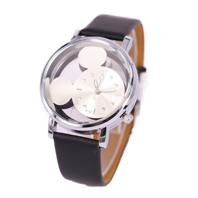 

Korean version of Mickey Mouse watch double-sided hollow Mickey watch Mickey Mouse children watch