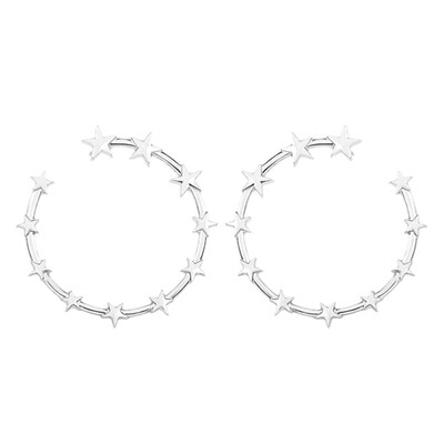 

Fashion Big Hoop Earrings Silver Gold Women Lady Large Hoops Earrings Jewelry Gifts