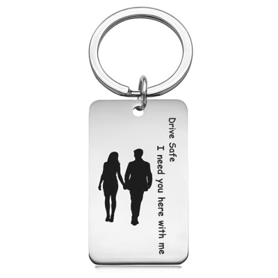 

Drive Safe Key Chain Personalized Love Keychain Boyfriend Gift Couples Keychain Driver Keychain Husband Gift