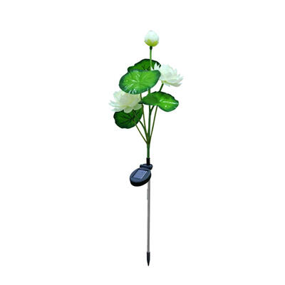 

3LED Solar Simulation Lotus Flower Light Garden Landscape Decorative Lamp