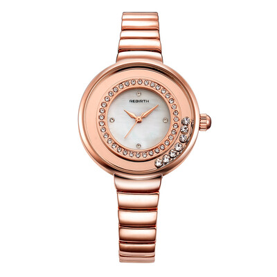 

REBIRTH Lai Po Fu hot ladies diamond decorative steel with quartz watch fashion womens watch