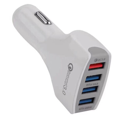 

QC 30 Fast Car Car Charge 4 USB Multi-Function Car Phone Charger High-Power Car