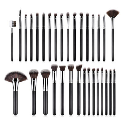 

GUJHUI 32pcs Eyeshadow Foundation Blush Loose Powder Brush Makeup Brushes