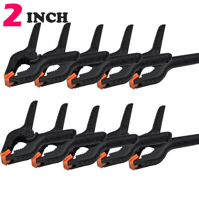 

〖Follure〗10Pcs DIY Tools Plastic Nylon Clamps for Wood Working Hobbies Spring Black