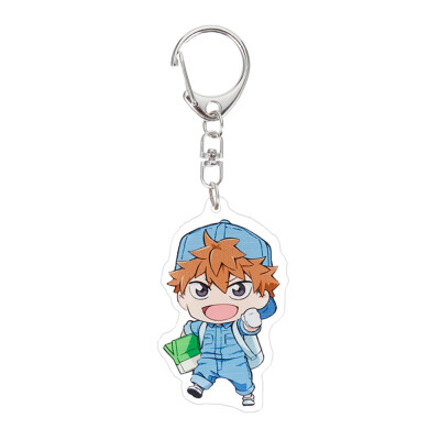 

Fat Bear Anime Cells at Work Cute Acrylic Keychain Phone Strap Charm