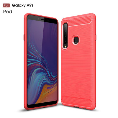 

Goowiiz Phone Case For Samsung Galaxy A9 Star Pro 2018A9SA7 2018A750 Fashion Slim Carbon Fiber Soft Silicone Prevent falling