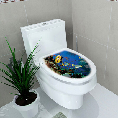 

3D Waterproof Toilet Seat Sticker Bathroom Decal Vinyl Mural Home Decor Funny