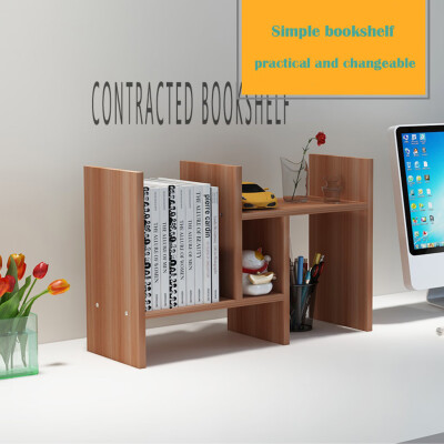 

Gobestart Creative Simple Desktop Telescopic Storage Rack Multi-function Bookshelf