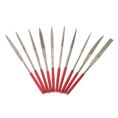 

Guitar Fret Nut Saddle Slot Pickguard Grinding File Group Set Luthier Repair Tool 10pcs in 1 Set