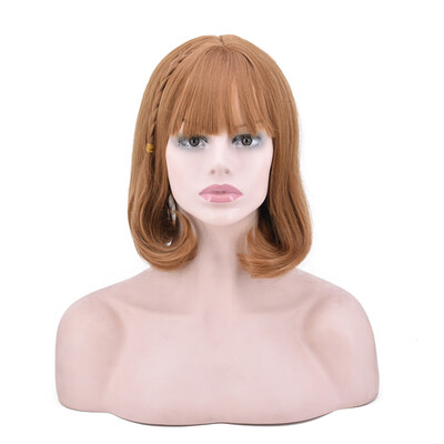 

〖Follure〗Synthetic Women Fashion Lady Braid Short Curly Hair Cosplay Party Wig For Daily