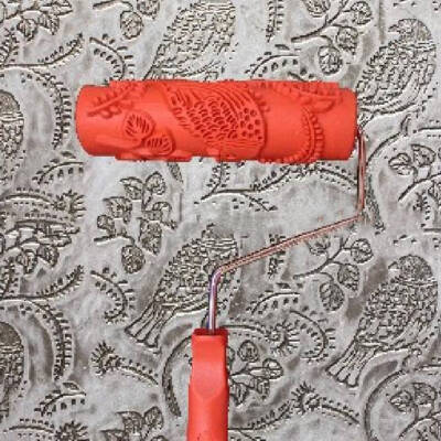 

Flowers Pattern Paint Rubber Roller for Home Shop Wall Creative Decoration