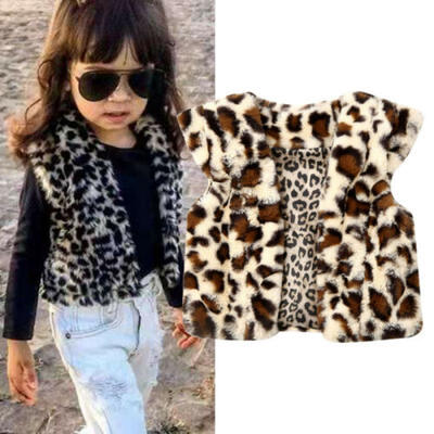 

Toddler Kid Baby Girl Faux Fur Tops Vest Warm Coat Outerwear Jacket Waistcoat