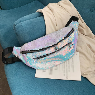 

Tailored Womens Fashion Large Shoulder Bag Sequined Messenger Bag Contrast Tote