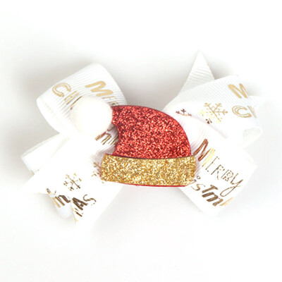 

2Pcs\Set Christmas Series Hair Pin Cute Glitter Hairpin Elk Snowman Hair Clips Kids Hair Accessories