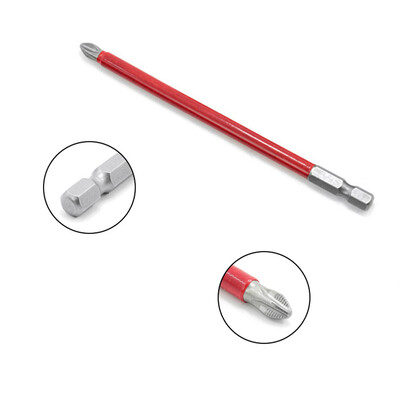 

5 Pcs PZ2 Extra Long 127mm Magnetic Non-slip Screwdriver Bit Set 14 Hex Shank