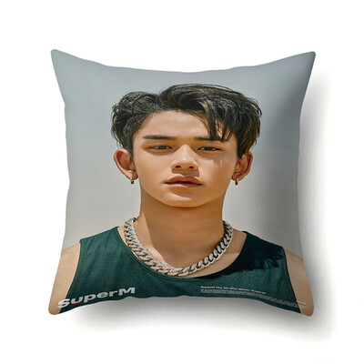 

redCherry Kpop SuperM Jopping Square Throw Pillow Case Cushion Cover 18x18 inch