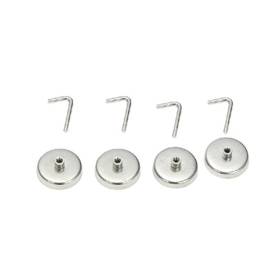 

4PCS Magnetic Hooks 35LB Strong Heavy Duty Magnet Hooks Set for Multi-Purpose Hanging Storage Indoor Outdoor Organization