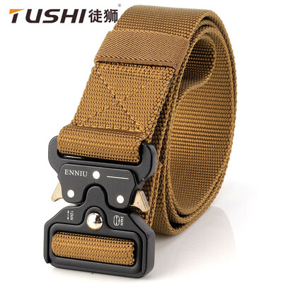 

38 second generation snake buckle tactical male multi-function fan outdoor belt special forces training nylon inner bel