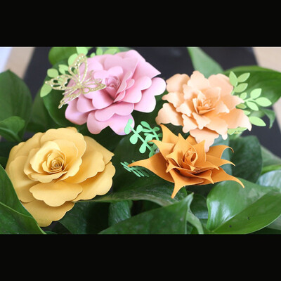 

Siaonvr New Flower Heart Metal Cutting Dies Stencils DIY Scrapbooking Album Paper Card