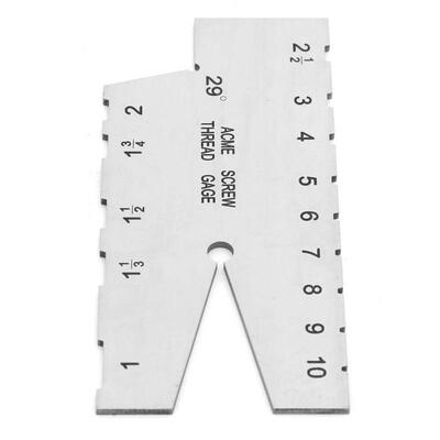 

Greensen Stainless Steel ACME Thread Measuring Gauge 29 Degree Screw Pitch Grinding Gauge Tool