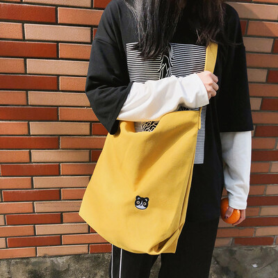 

Tailored Women Fashion Canvas Solid Large Capacity Shoulder Tote Handbag Casual Bag