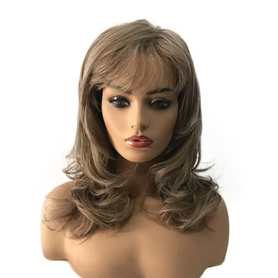

StrongBeauty Long Wavy BlackGolden BrownBlonde Brown Ombre Wigs Synthetic Wigs Hairpieces For Women